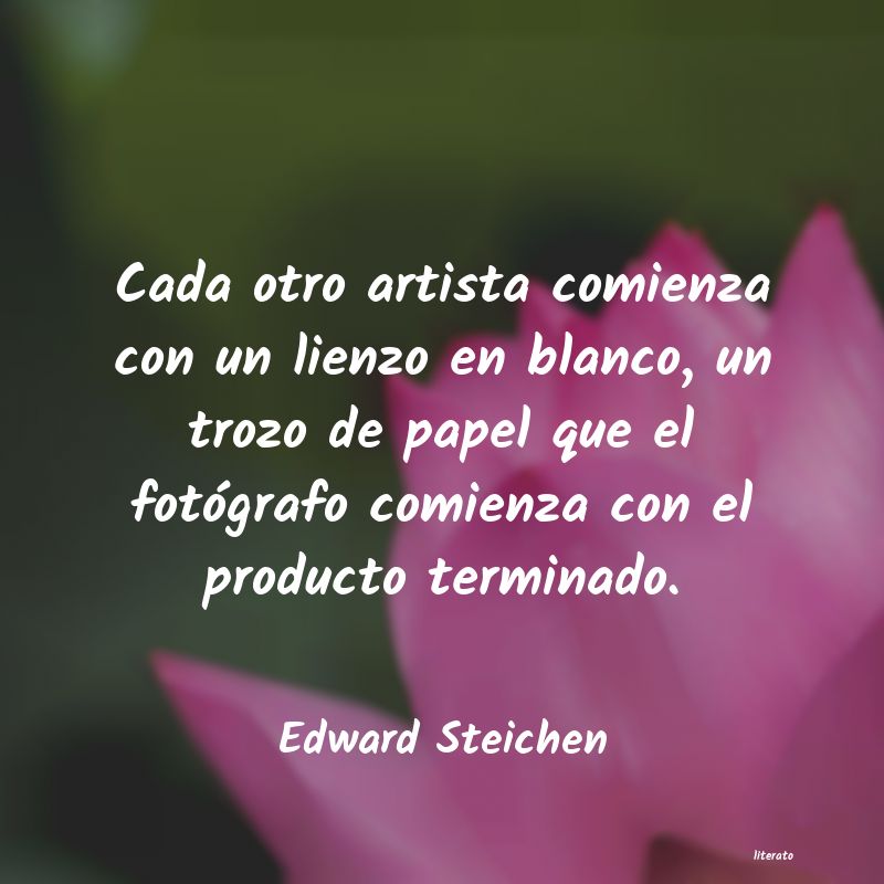 frases de Edward Steichen
