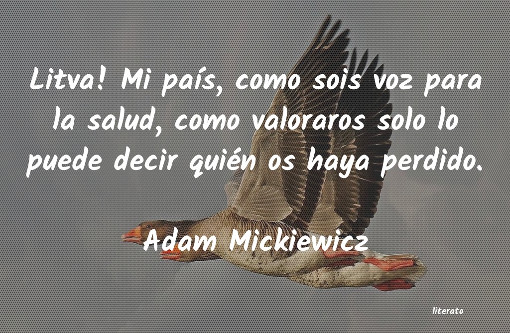 Frases de Adam Mickiewicz