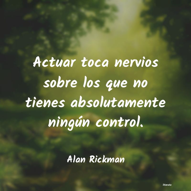 frases de Alan Rickman