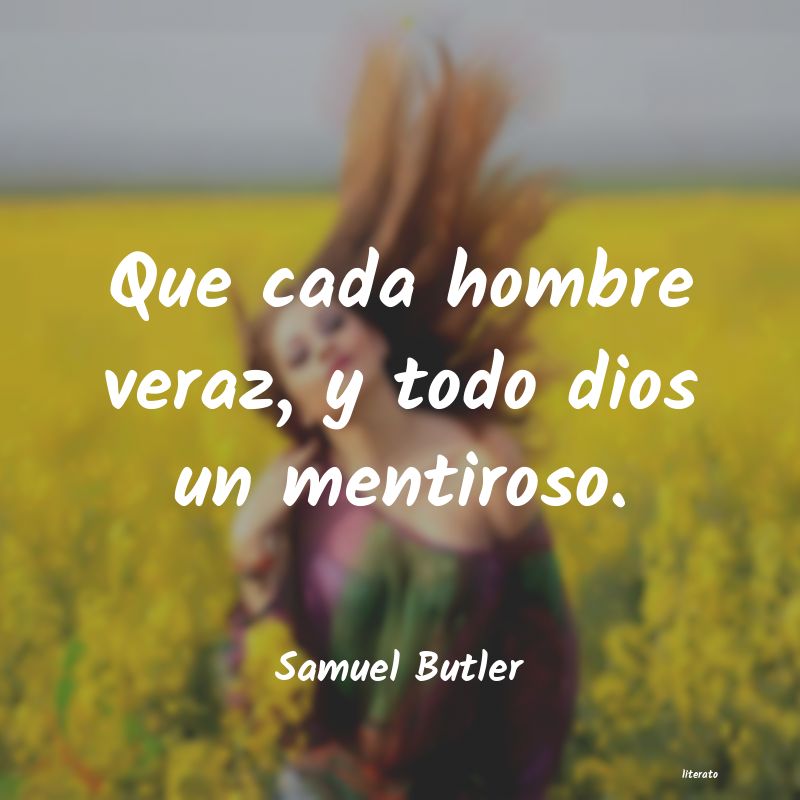 Frases de Samuel Butler