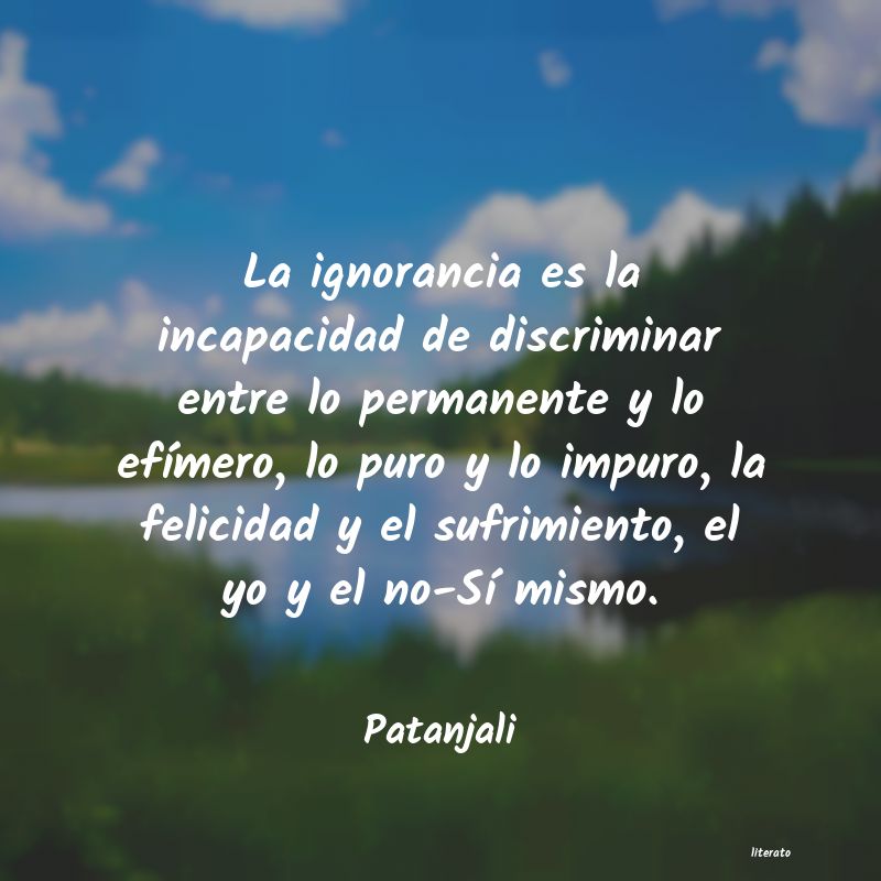 Frases de Patanjali