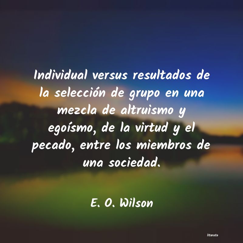 frases de E. O. Wilson
