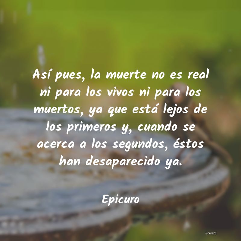 Frases de Epicuro