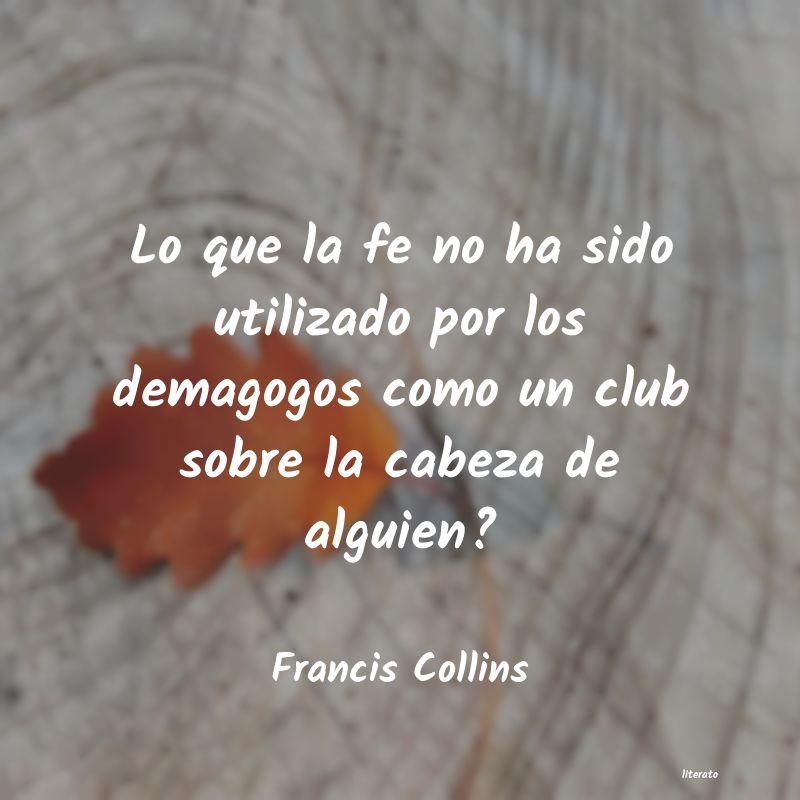 frases de Francis Collins