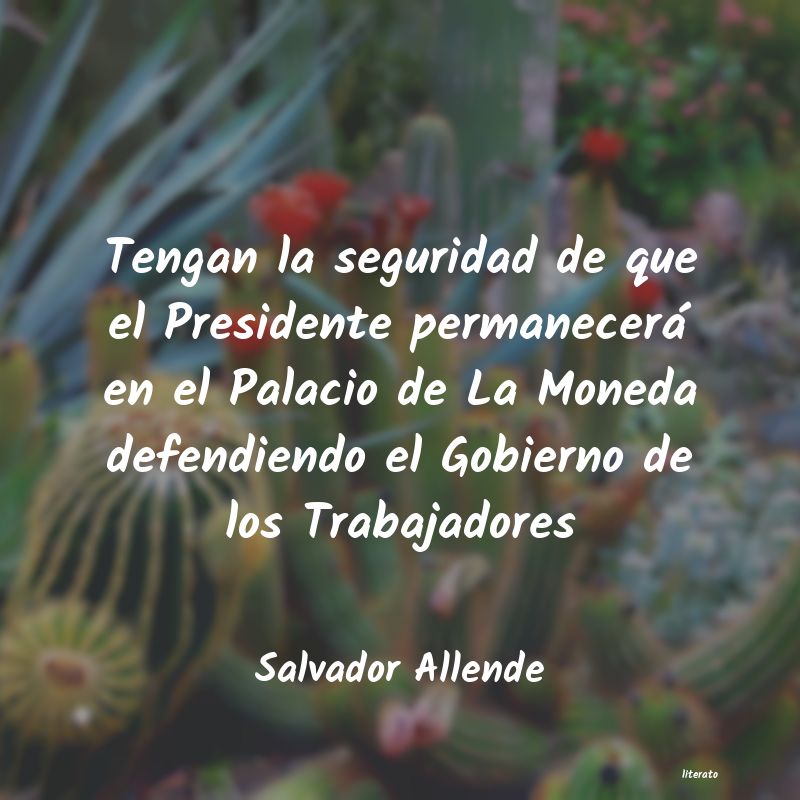 frases de Salvador Allende