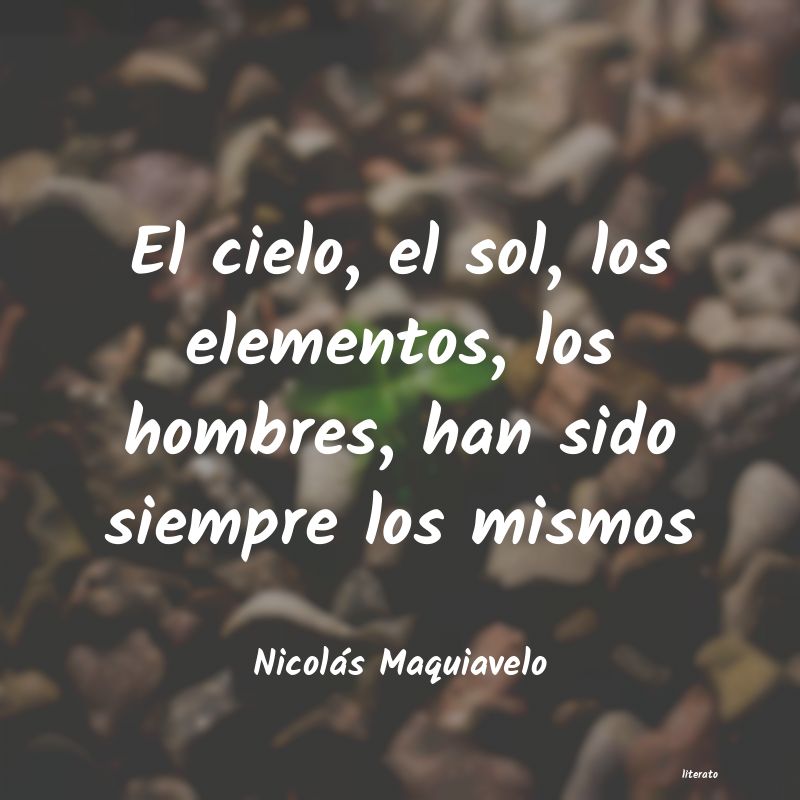 frases de Nicolás Maquiavelo
