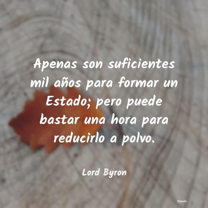 frases de Lord Byron
