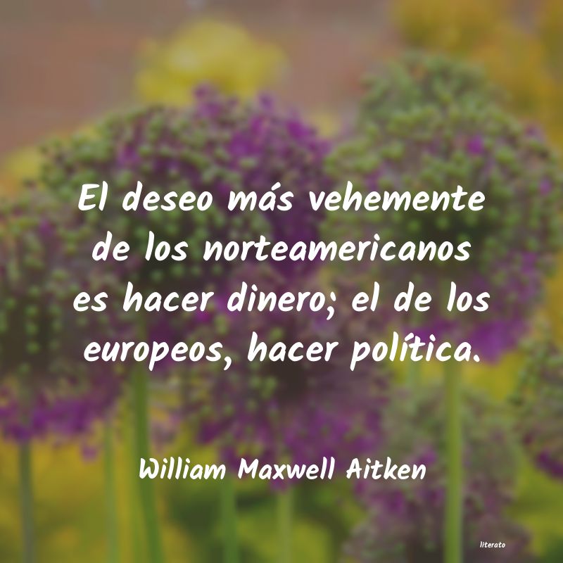 frases de William Maxwell Aitken