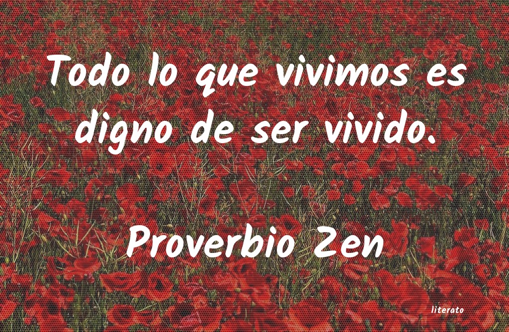frases de Proverbio Zen