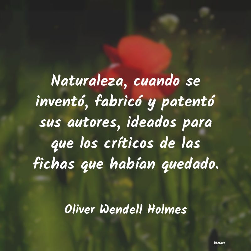 frases de Oliver Wendell Holmes