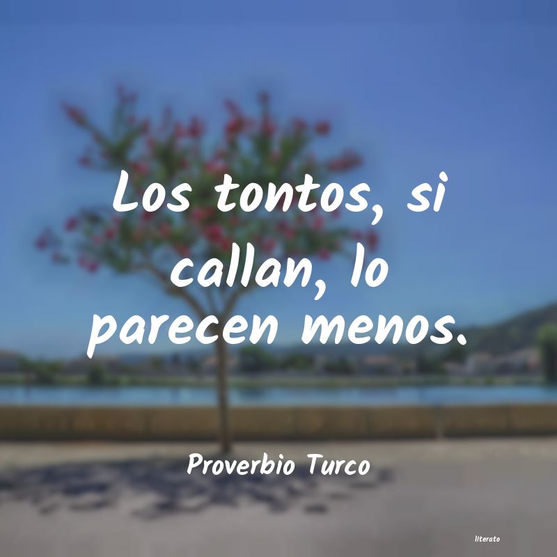 Frases de Proverbio Turco