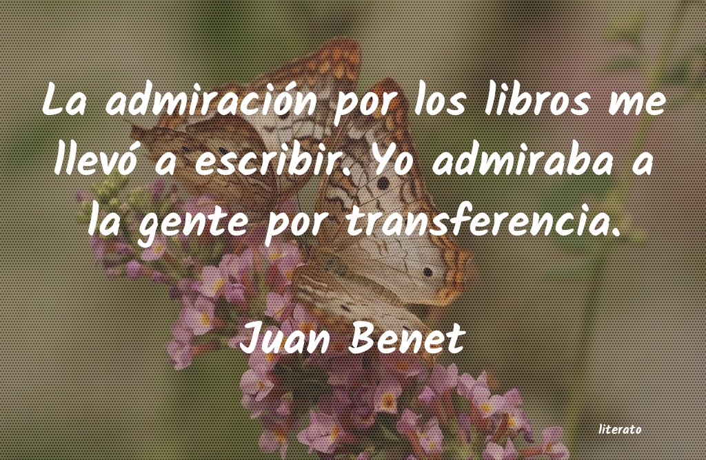 frases de Juan Benet