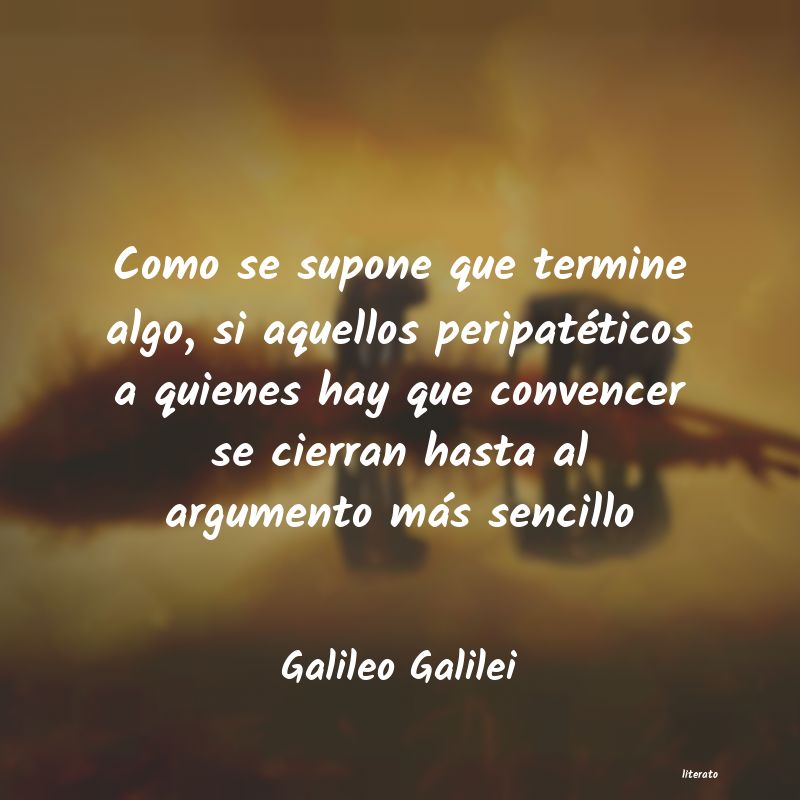 galileo galilei y su pensamiento filosofico