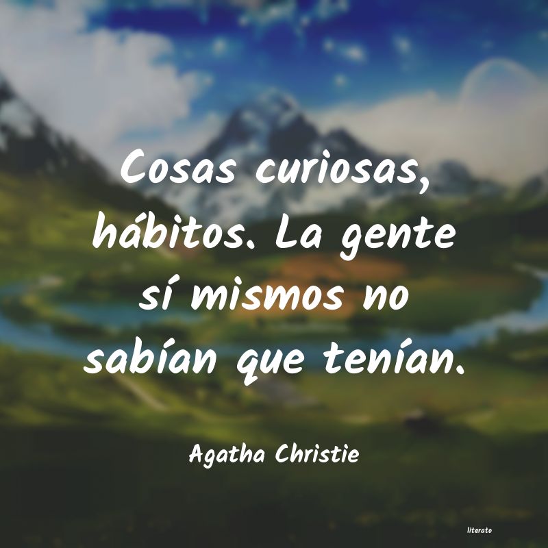 Frases de Agatha Christie