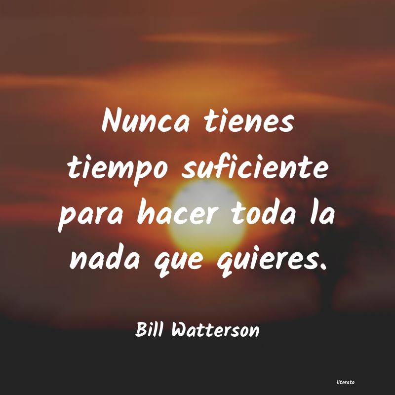 frases de Bill Watterson