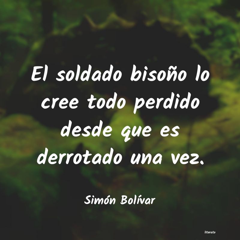 frases de Simón BolÃvar