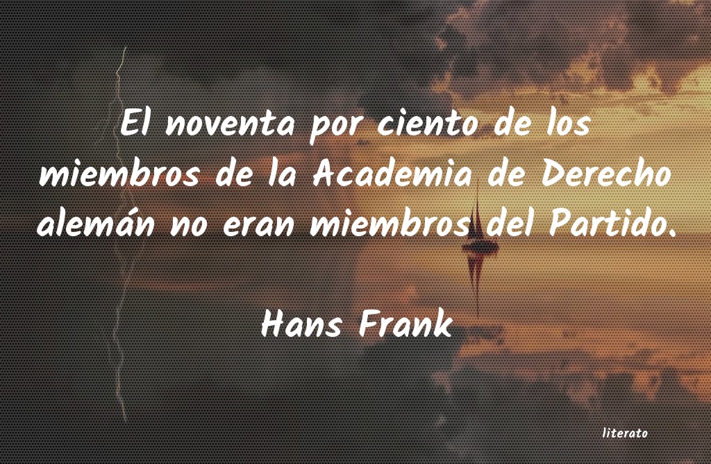 Frases de Hans Frank