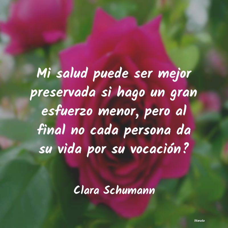Frases de Clara Schumann