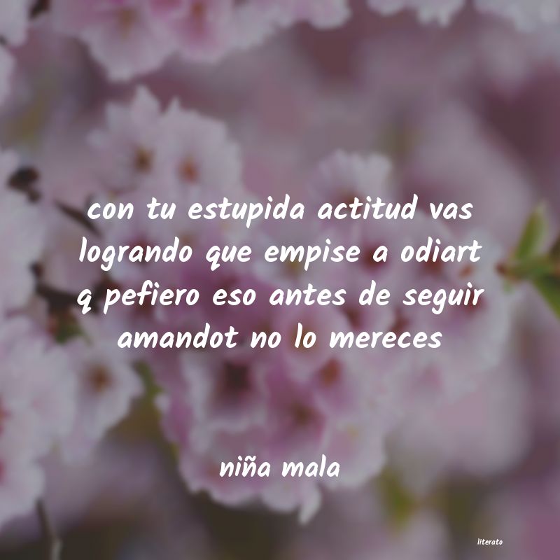 frases de niña mala