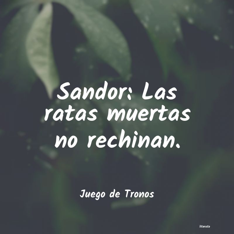 frases de Juego de Tronos