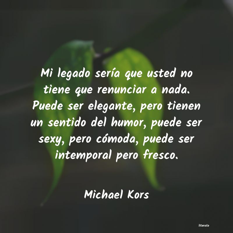 Frases de Michael Kors