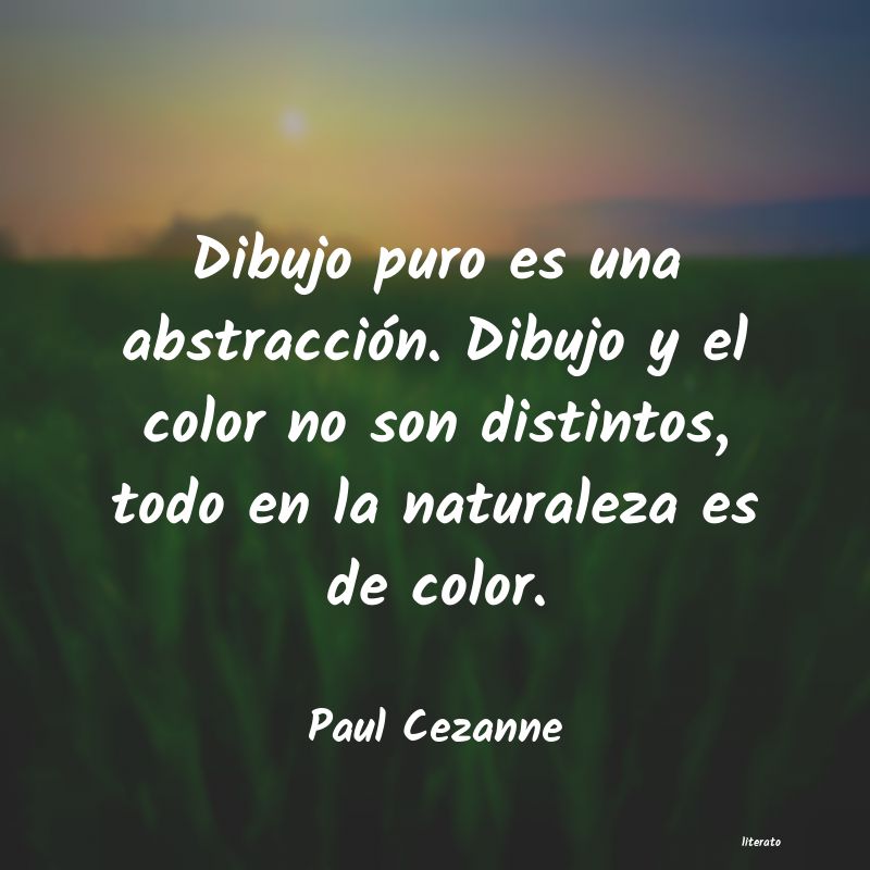 frases de Paul Cezanne