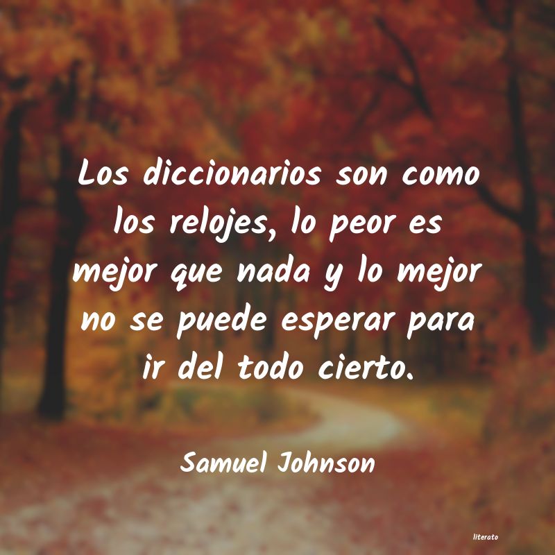 Frases de Samuel Johnson