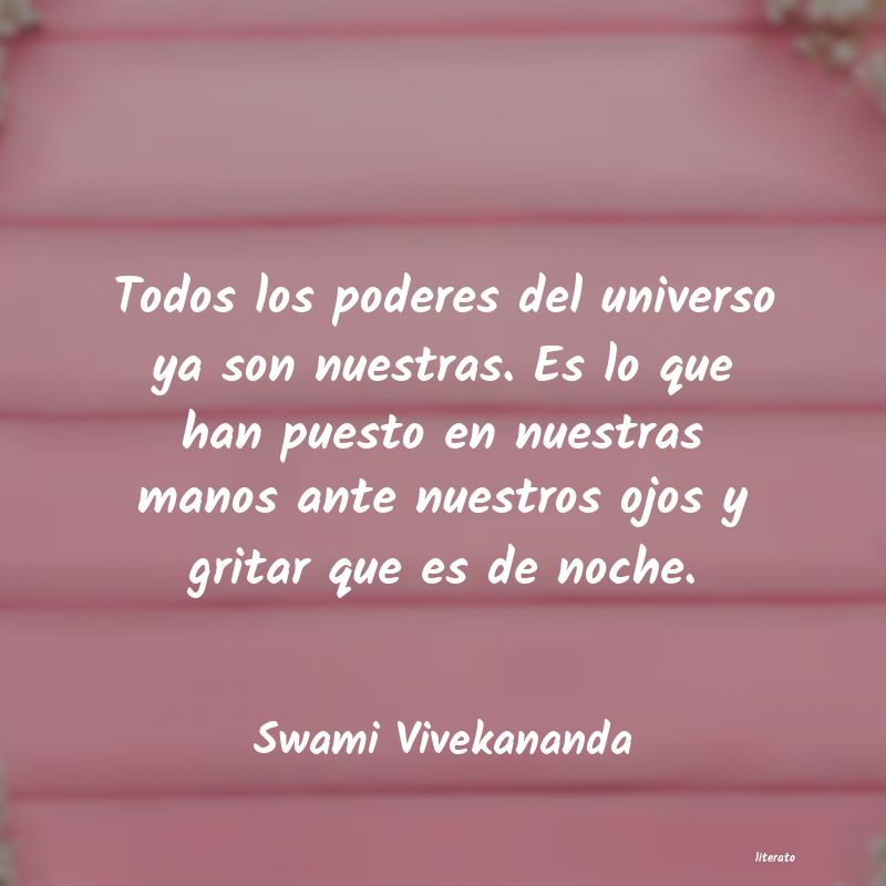 Frases de Swami Vivekananda