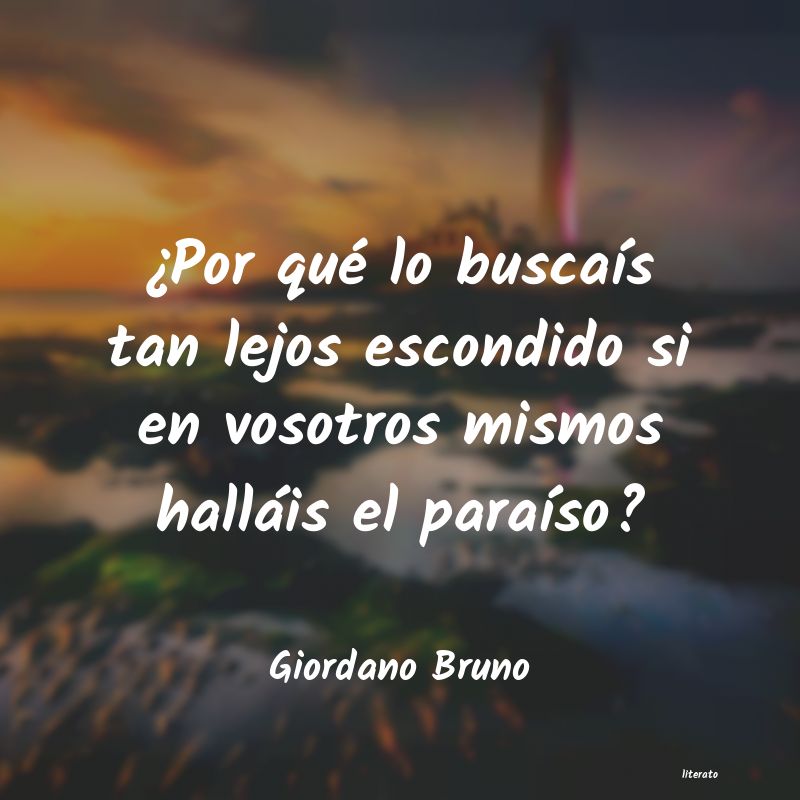 frases de Giordano Bruno