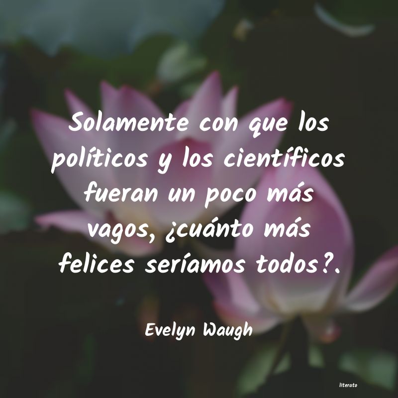 Frases de Evelyn Waugh