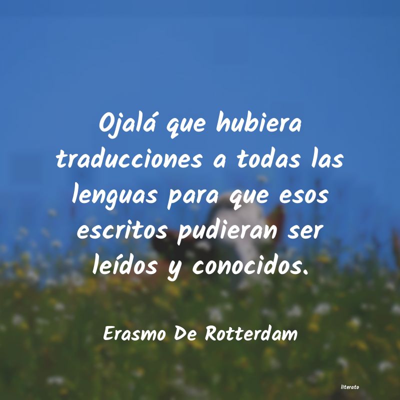 Frases de Erasmo De Rotterdam