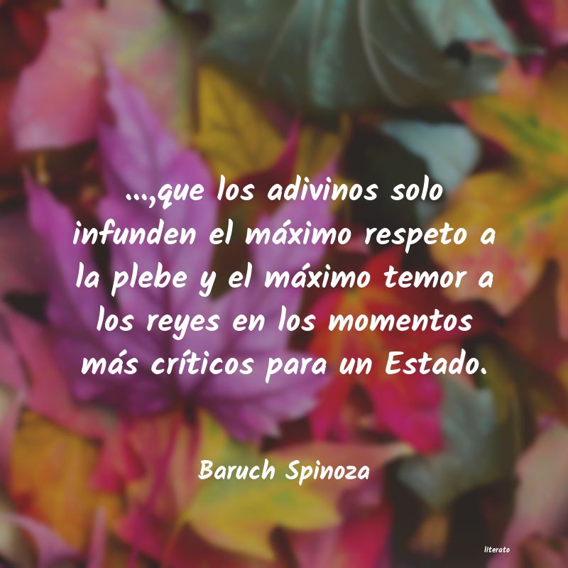 Frases de Baruch Spinoza