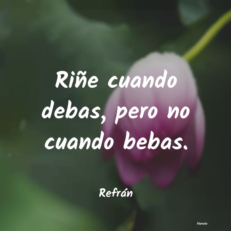 Frases de Refrán