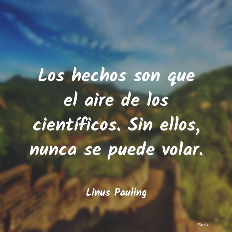 frases de Linus Pauling