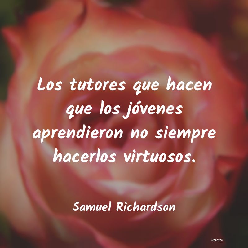 Frases de Samuel Richardson