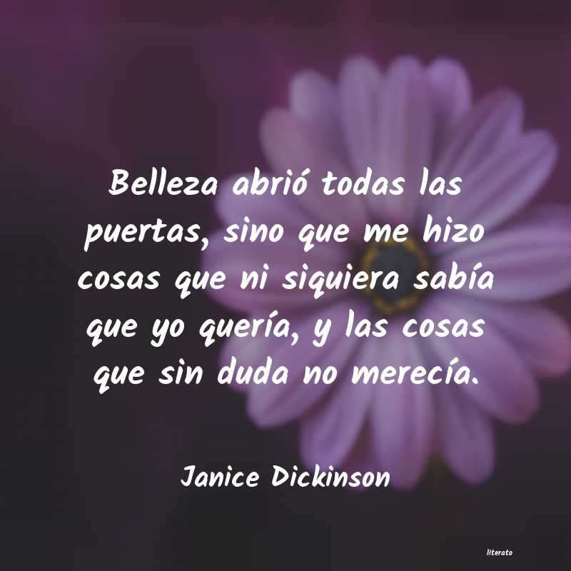 Frases de Janice Dickinson