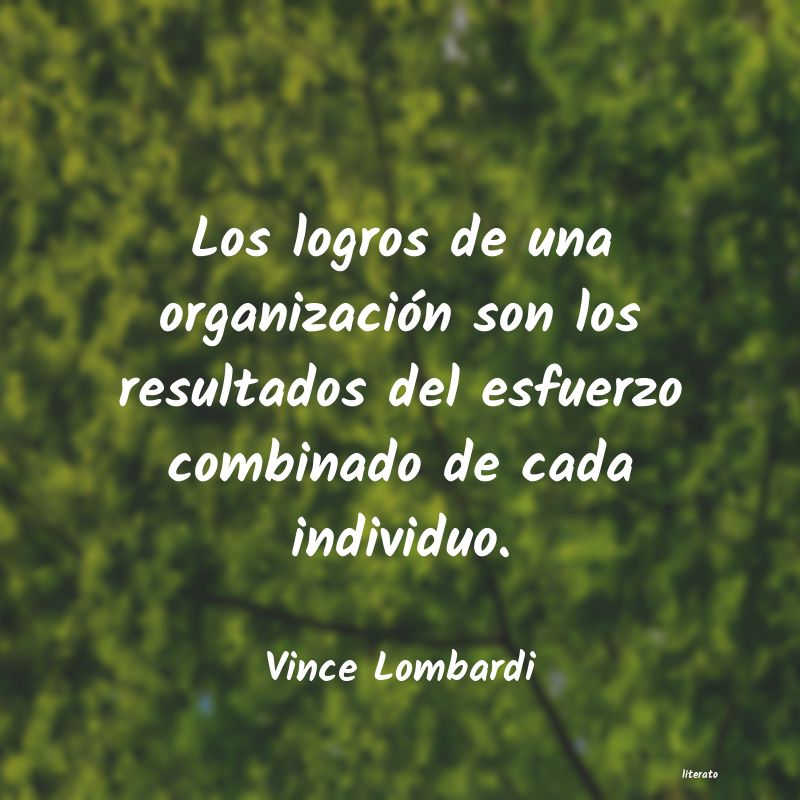 frases de Vince Lombardi