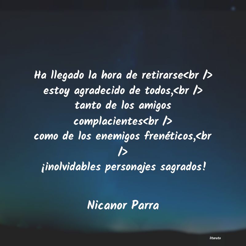 frases de Nicanor Parra