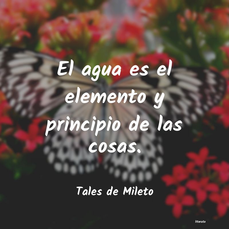 Frases de Tales de Mileto