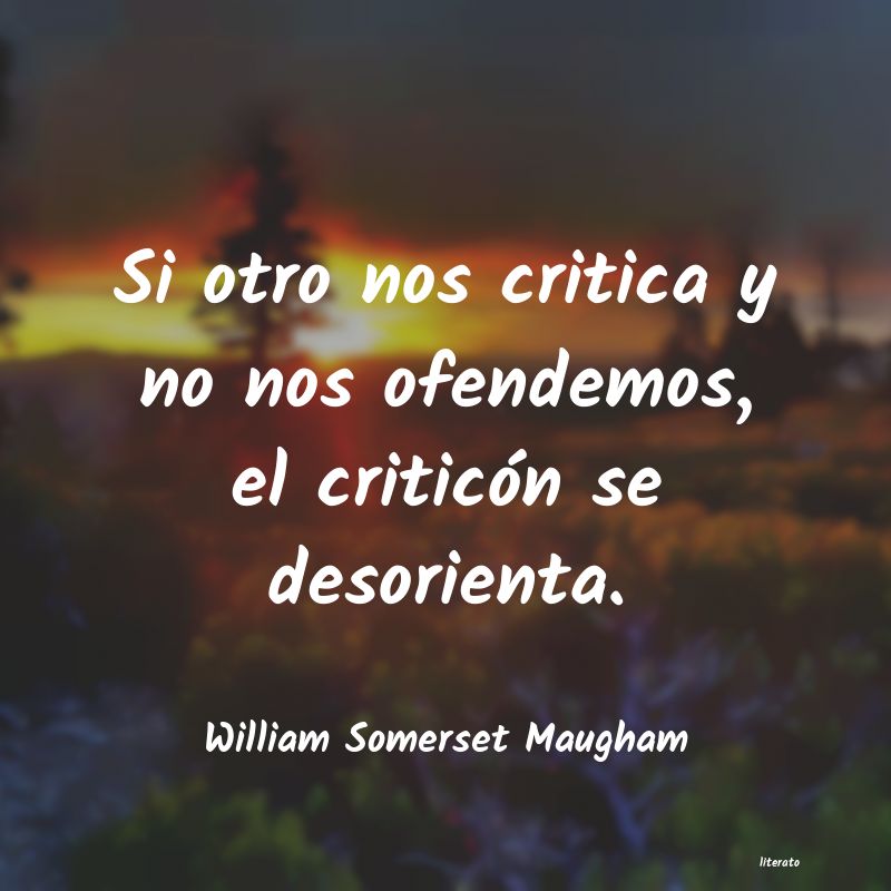 frases de William Somerset Maugham