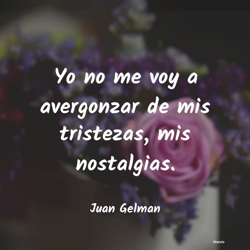 frases de Juan Gelman