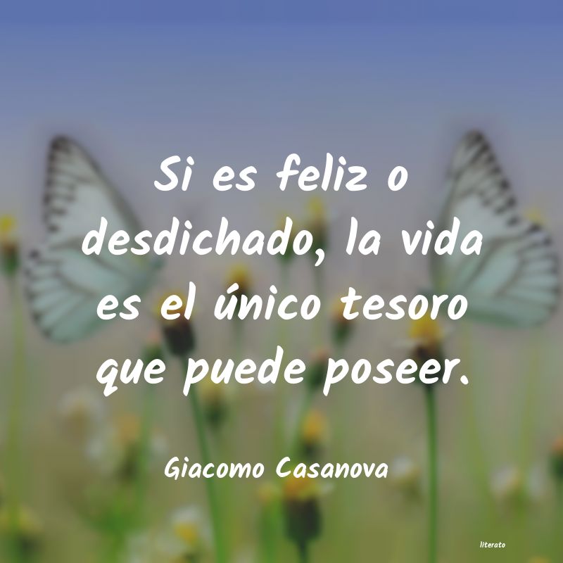 Frases de Giacomo Casanova