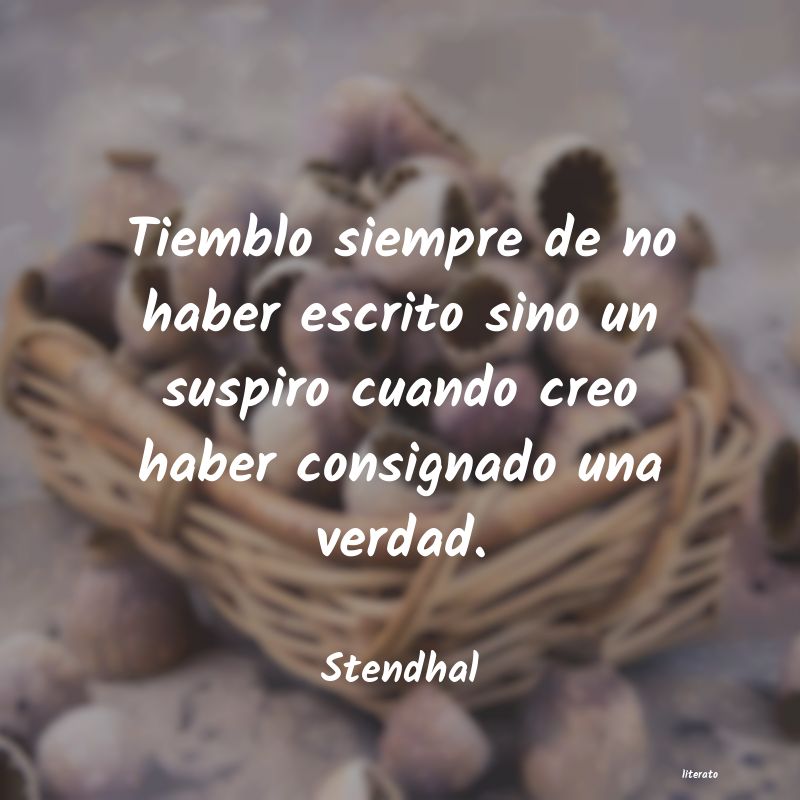 Frases de Stendhal