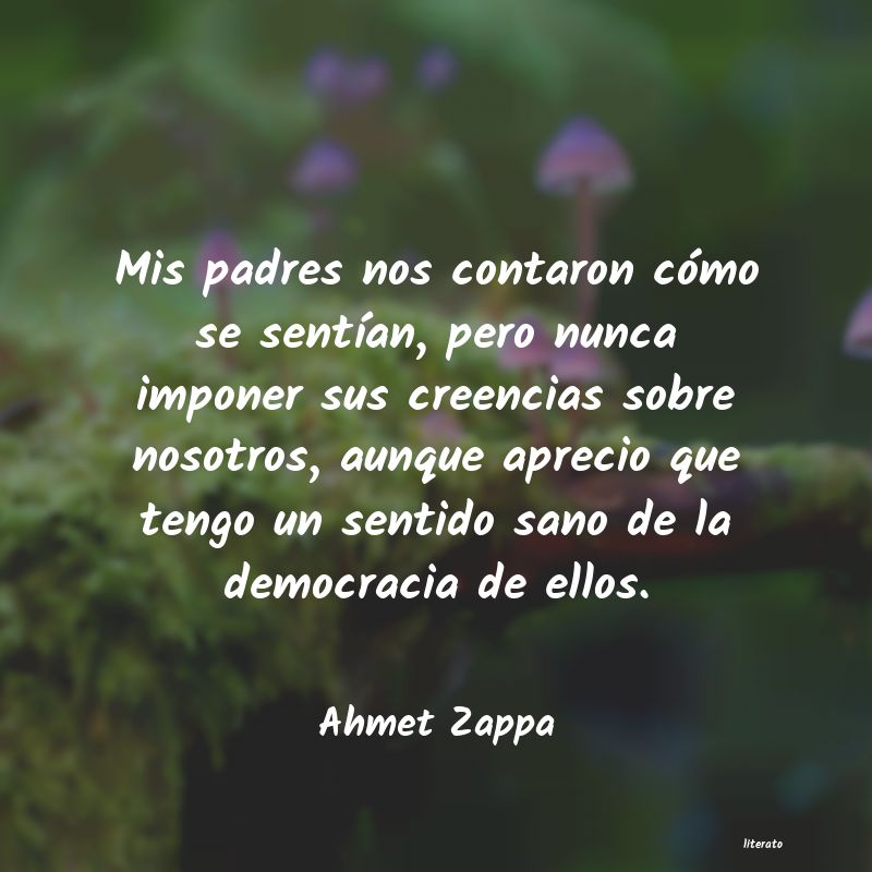 Frases de Ahmet Zappa