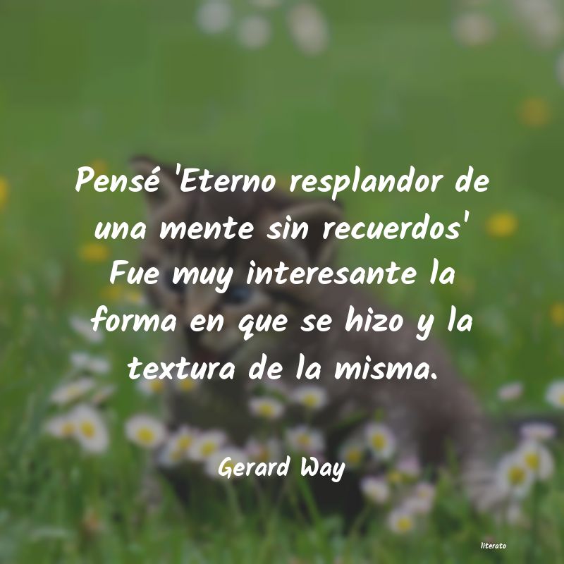 frases de Gerard Way