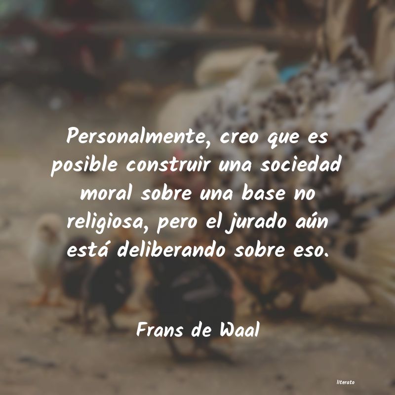 frases de Frans de Waal