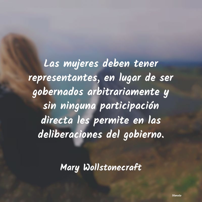 Frases de Mary Wollstonecraft