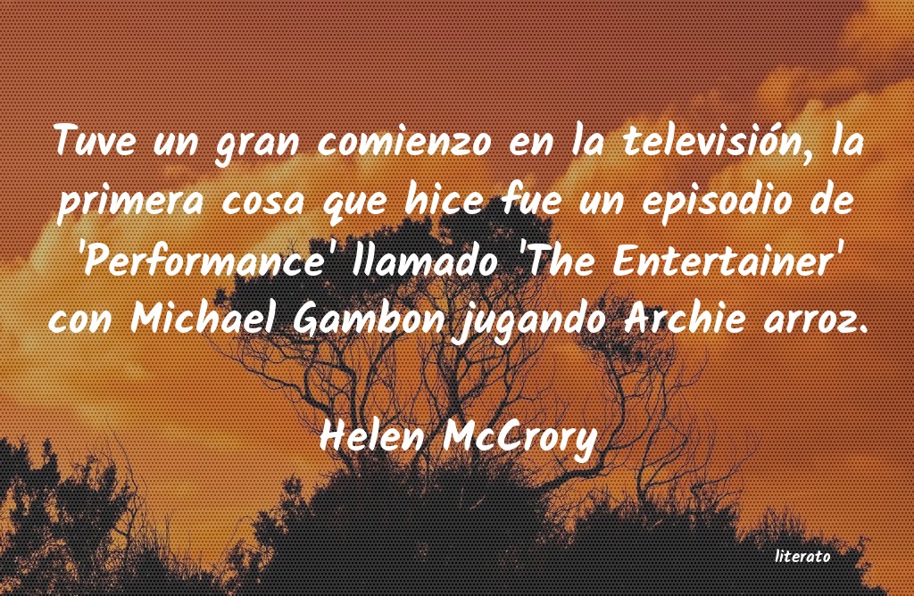 Frases de Helen McCrory