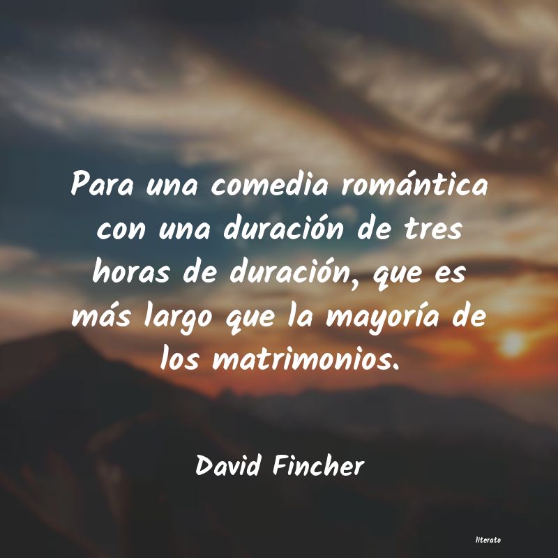 Frases de David Fincher