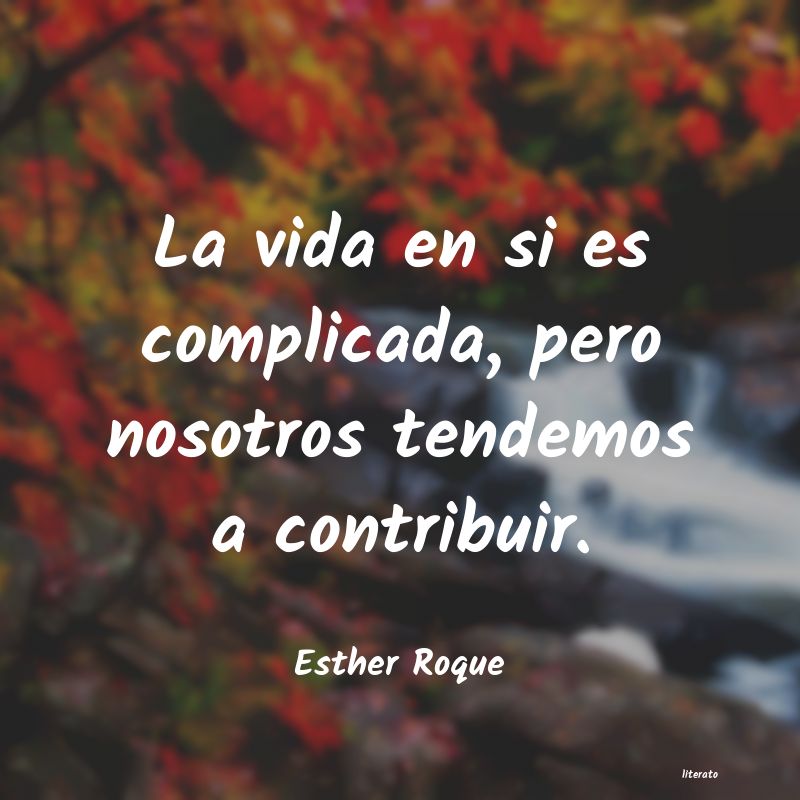 Frases de Esther Roque